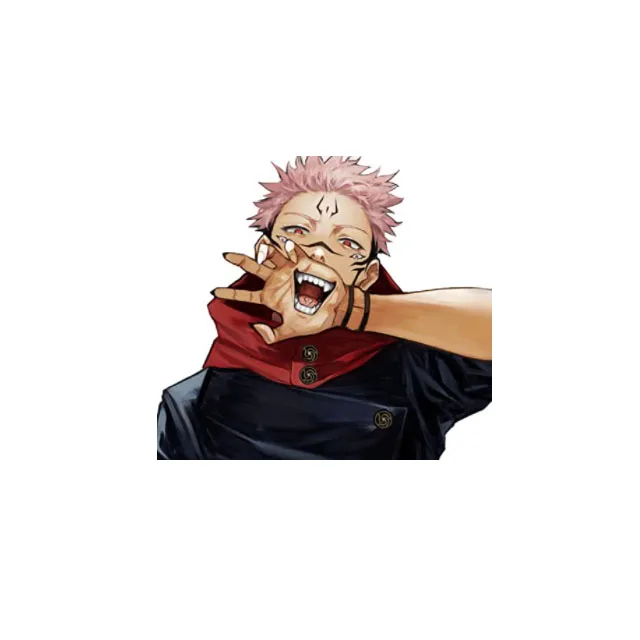 
Cute Funny Jujutsu kaisen Anime Cartoon 3D Lenticular Sticker For Car PET Figure Anime 3d Sticker 