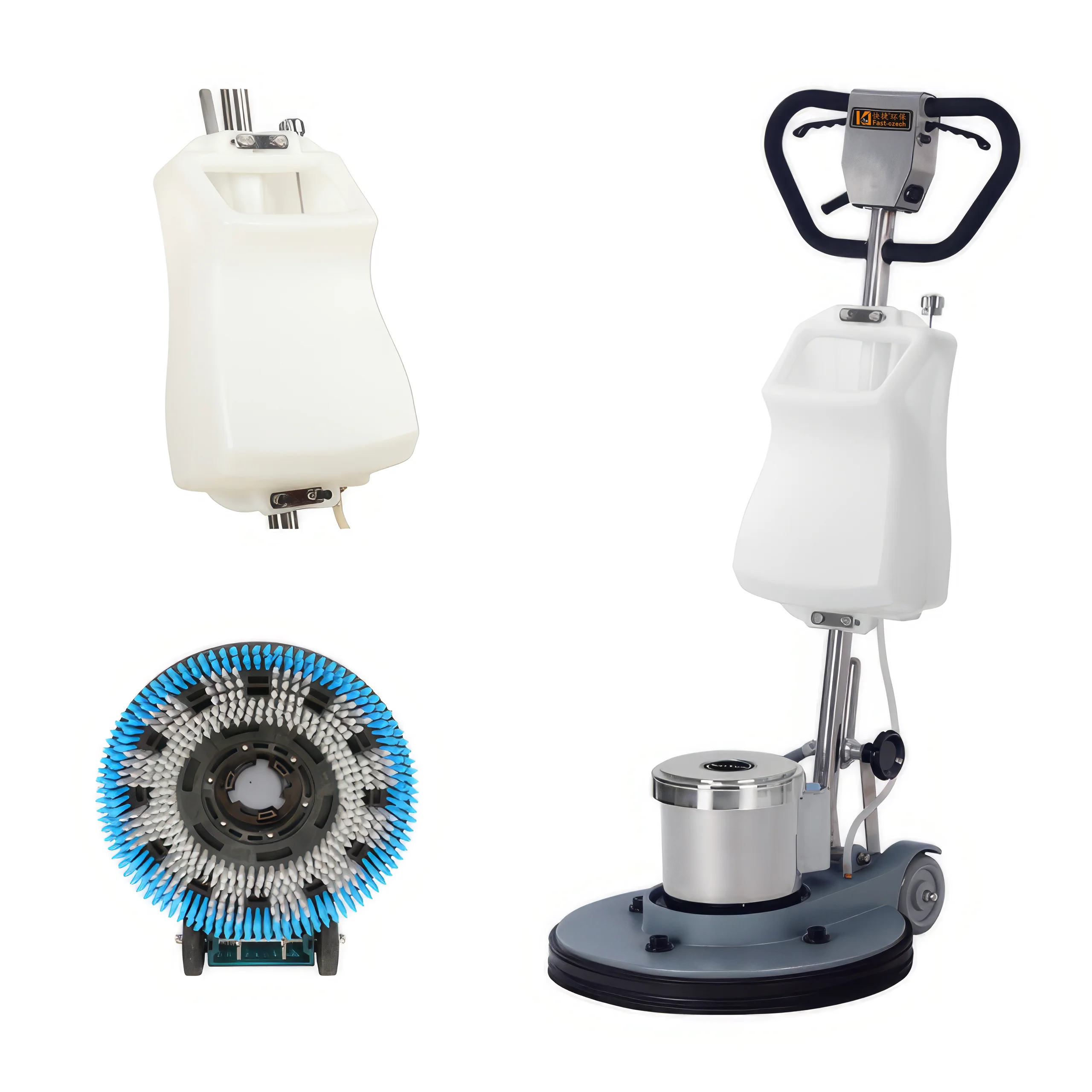 Fast-czech AD-002 Single Disc Marble Concrete Tile Floor Carpet burnisher Washing polishing hand push cleaning machine