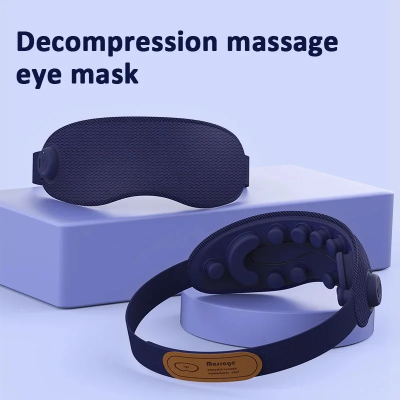 2024 3D port Eye Massage device Smart Eyes Care Massager with Heat Compression can foldable in carry bag