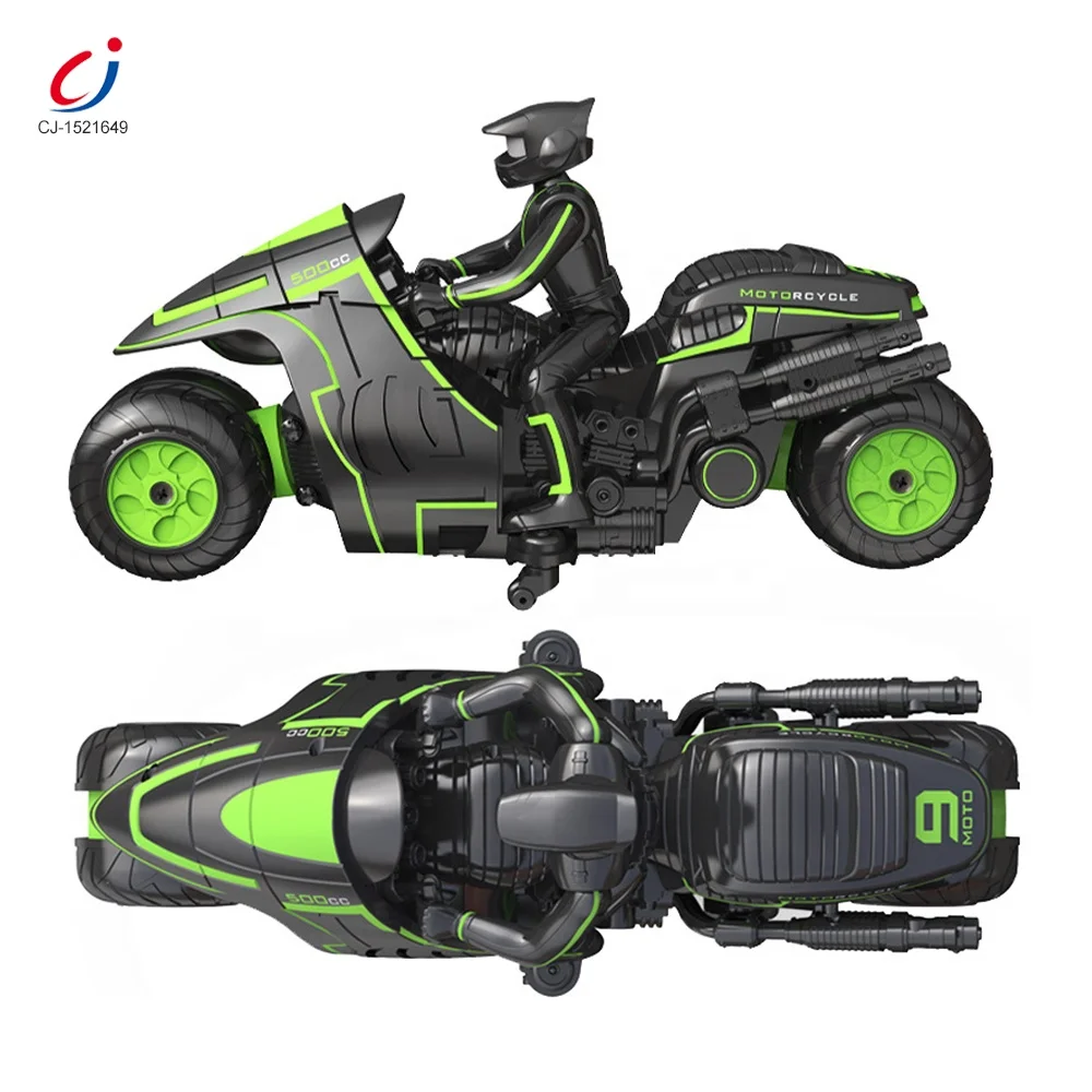 Chengji best sale 2.4G speed RC motorbike vehicle 360 degrees rotating remote control drift stunt motorcycles for kids