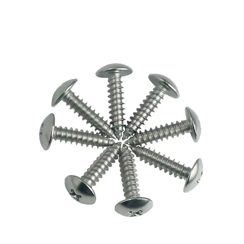 Titanium Large Phillips Recessed Machine Screws Stainless Steel with Zinc Finish ISO Standard Phillips and Slotted Screws