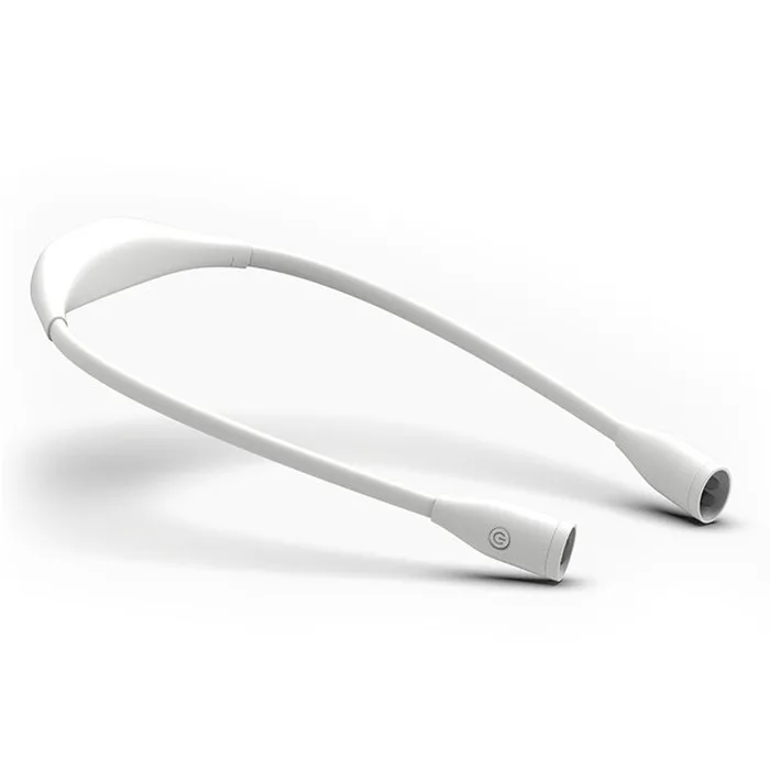 New launched USB Rechargeable LED Neck Book Light Flexible Hanging Hug neck Book Reading Lights in Bed at Night