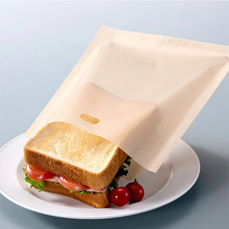 Hot Reusable Toastie Bag Set of 2 Cooking Food in Toaster Oven Microwave Bag 17*19cm
