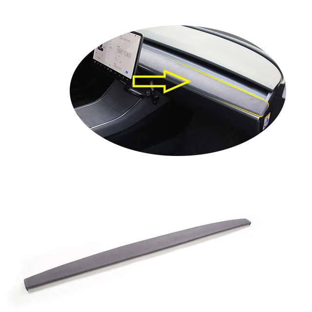 Accessories Parts Interior Turn Fur Decoration Cover Dashboard Instrument Gauges Panel For Tesla Model 3