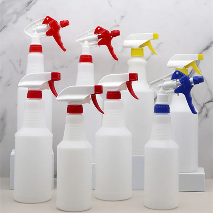 eco friendly spray bottles 32 oz 16oz gray reusable plastic spray bottles 1 litre pet bottle with trigger spray for Car beauty
