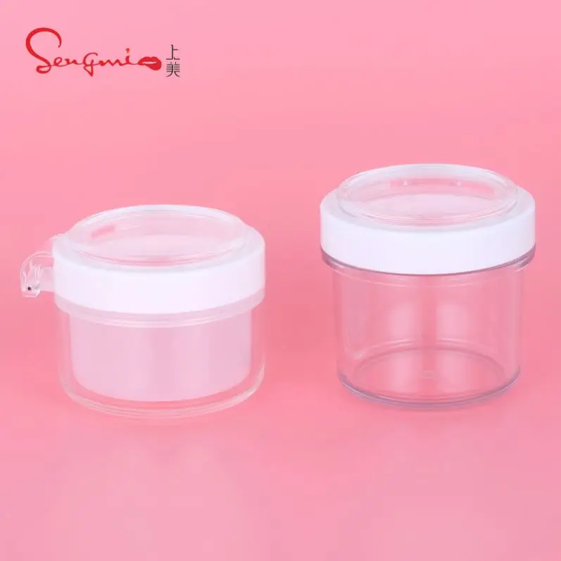 50 мл 80 герметизирующая пластиковая банка для лица глиняная маска волос скрабы тела пустые банки с герметичными крышками и ложкой