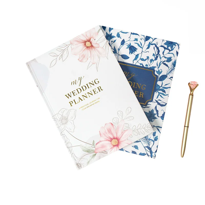 Hot Sale Wedding Plan Book Wedding planning document Hardcover Hot Stamping A5 Notebook Handbook for Wedding Plan