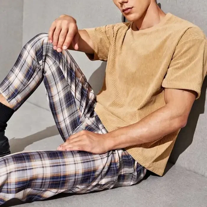 Custom Graphic Heavy Weight Corduroy Mock Neck T Shirt Oversize Boxy Fit Blank Tee Shirts