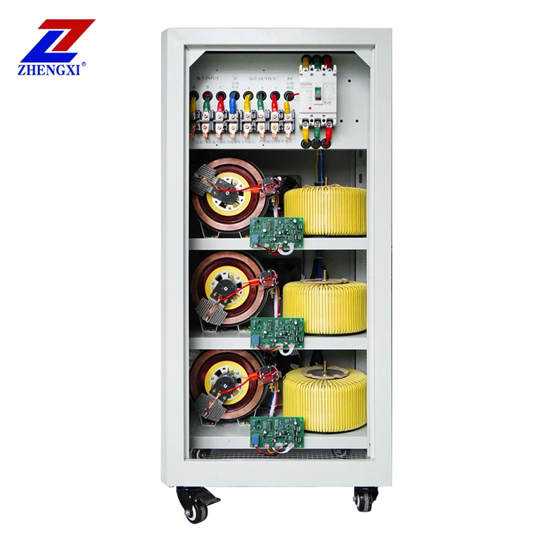 Servo Motor Control 3 phase 50KVA 60KVA 80KVA Input 260V-450V SVC AVR voltage stabilizer
