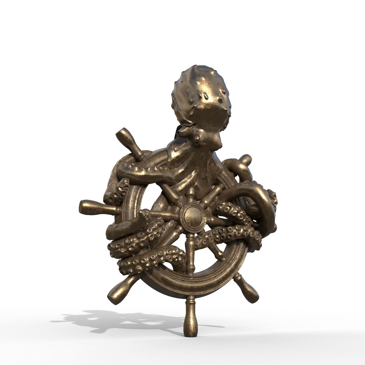 Wholesale Hot Quality Assurance wall hanging decor art custom resin Wall Mounted Animal Head big octopus wall Mounted