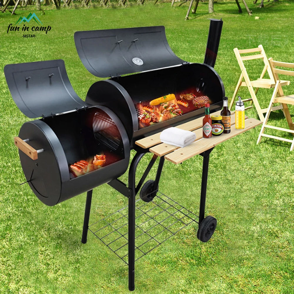 Korean Restaurant Large Smokeless Berbecue Commercial Charcoal Foldable Outdoor Portable Bbq Grills Table