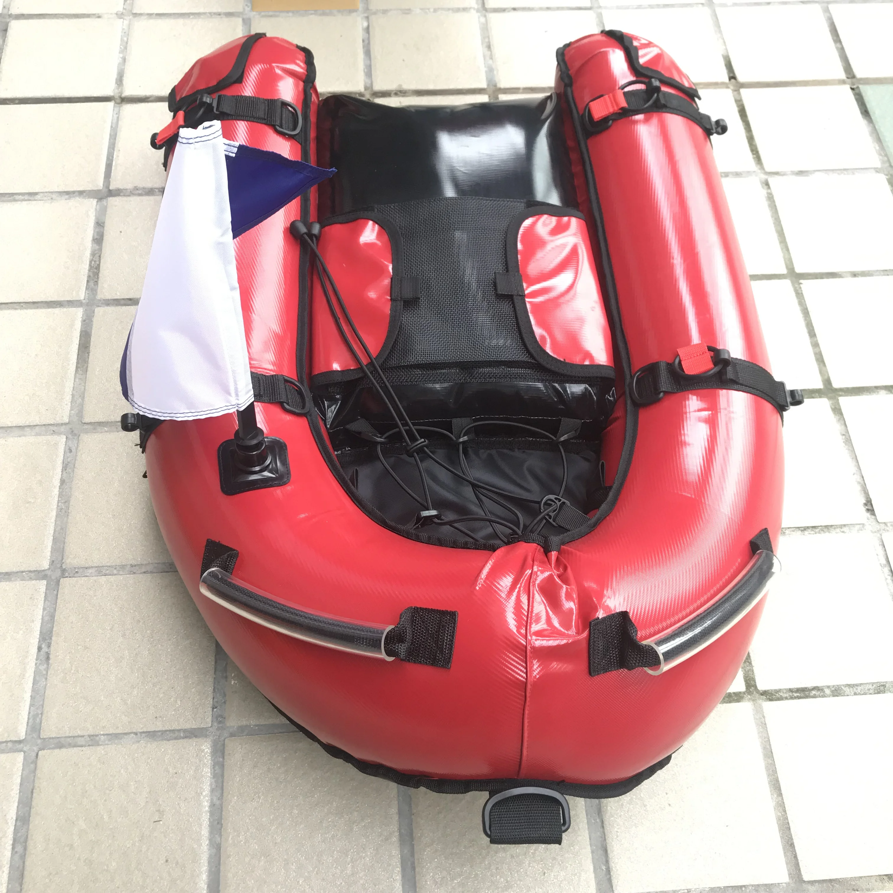 hot sales Inflatable PVC Spearfishing Float Boats with Inner PVC Bladder and flag and Air pump