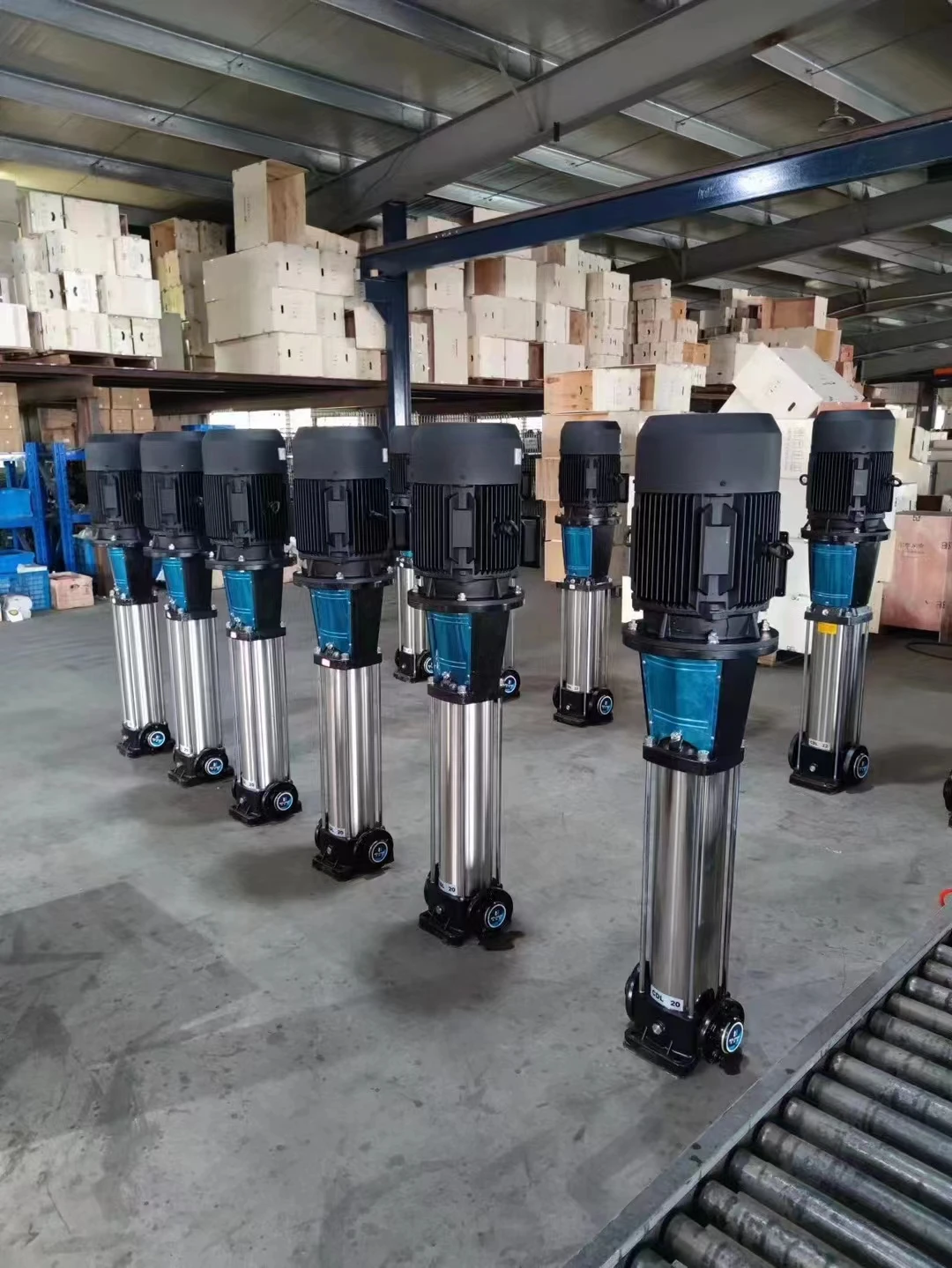 multi-stage centrifugal water pump stainless steel impeller high lift vertical water pump