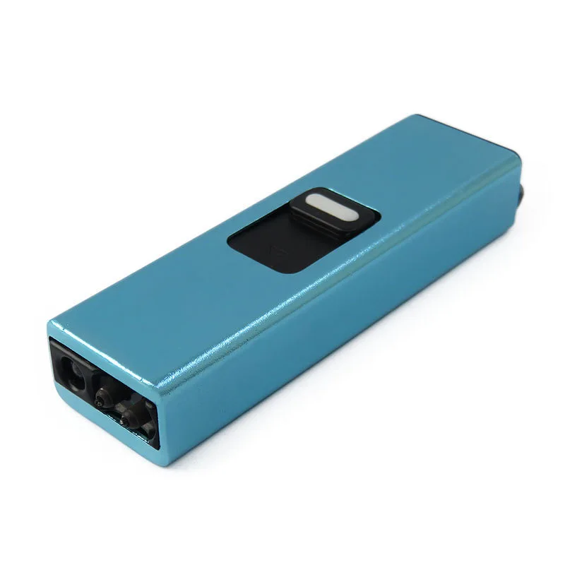 Dual Arc Plasma Lighter USB Rechargeable Windproof Flameless Butane Free Electric for Candle With Flashlight