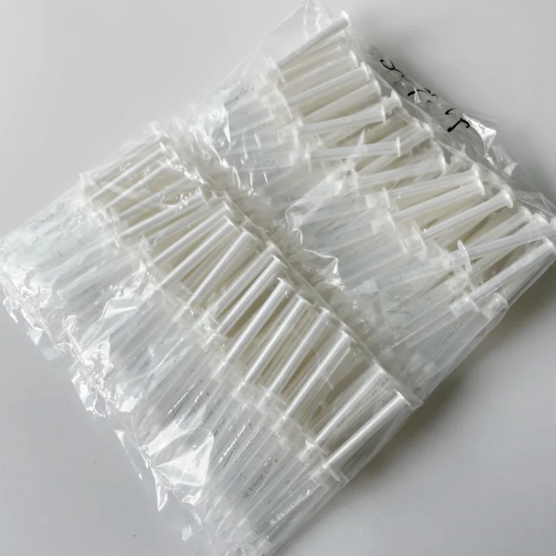 Peroxide free Teeth Whitening PAP 44% Gel Syringe for led light