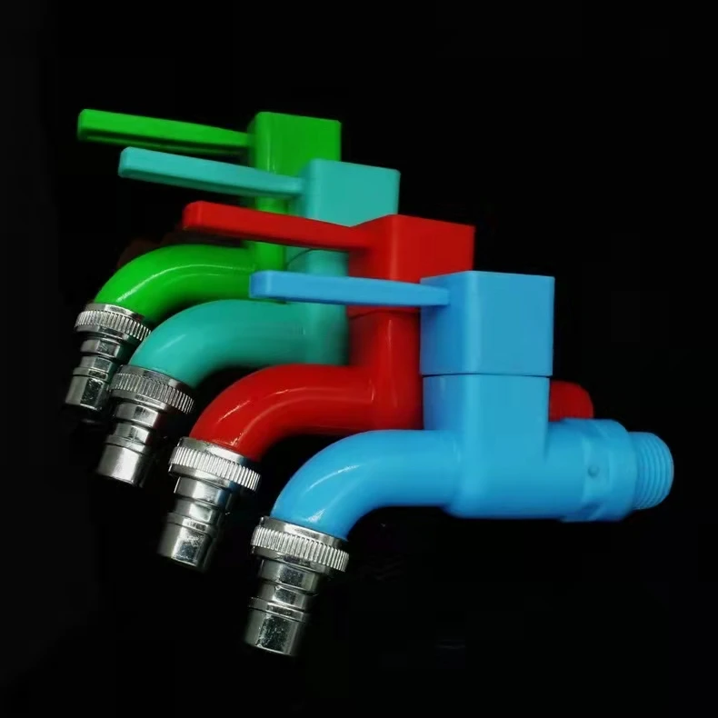 LJ-340 Factory Supply high quality plastic PVC hose cock/hose bibcock/bib tap basin faucet