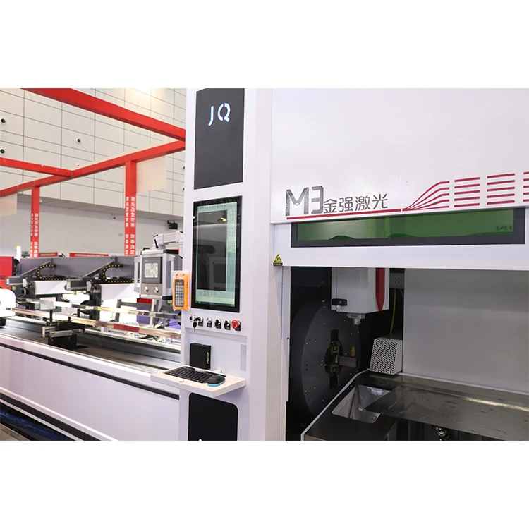 JQLASER  M3 Tube laser cutter high quality automatic feeding stainless steel tube fiber laser cutting machine