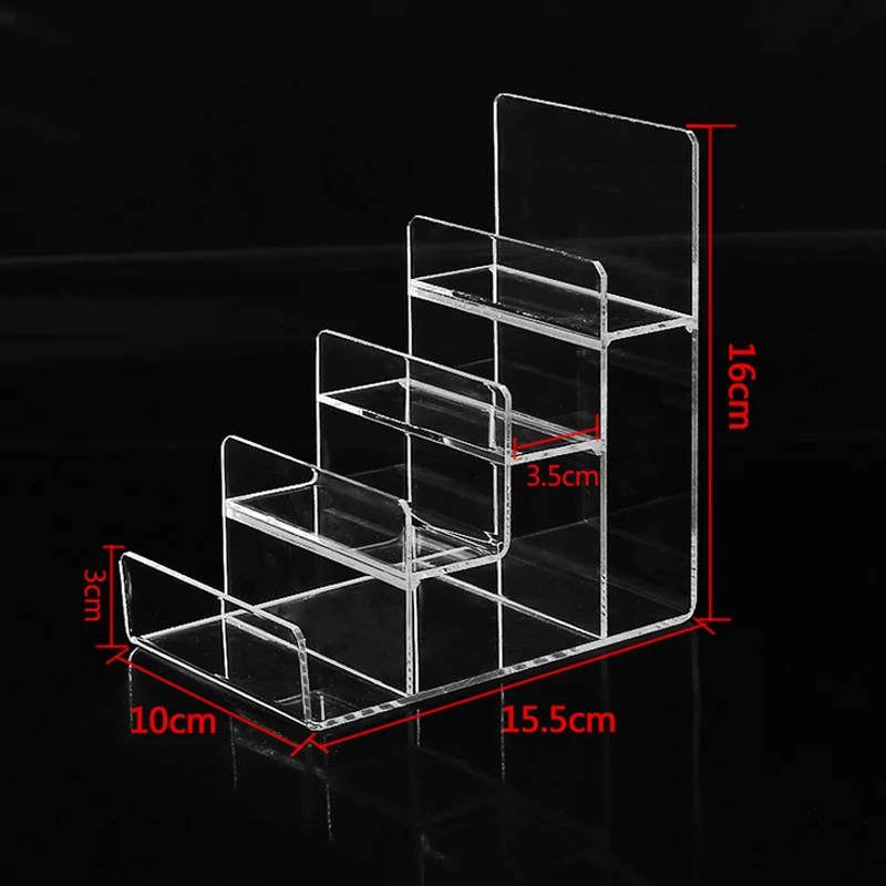 Acrylic Makeup Organizer Wallet Display stand Sunglasses Shelf phone cosmetics jewelry Rack 4/5Tiers purse Nail polish Holder
