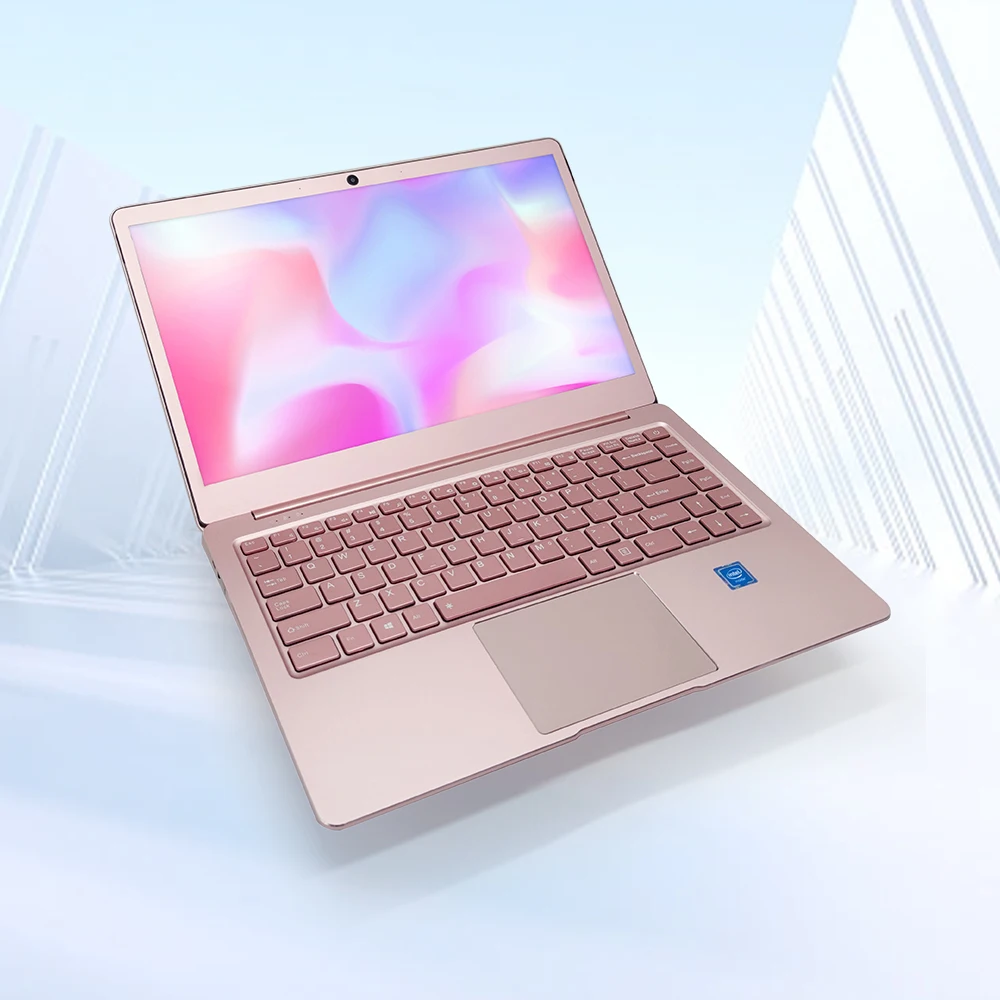 Wholesale 14 inch Cheap Pink Laptop DDR4 Ram 8GB SSD 256G Notebook Computer for Home&Office