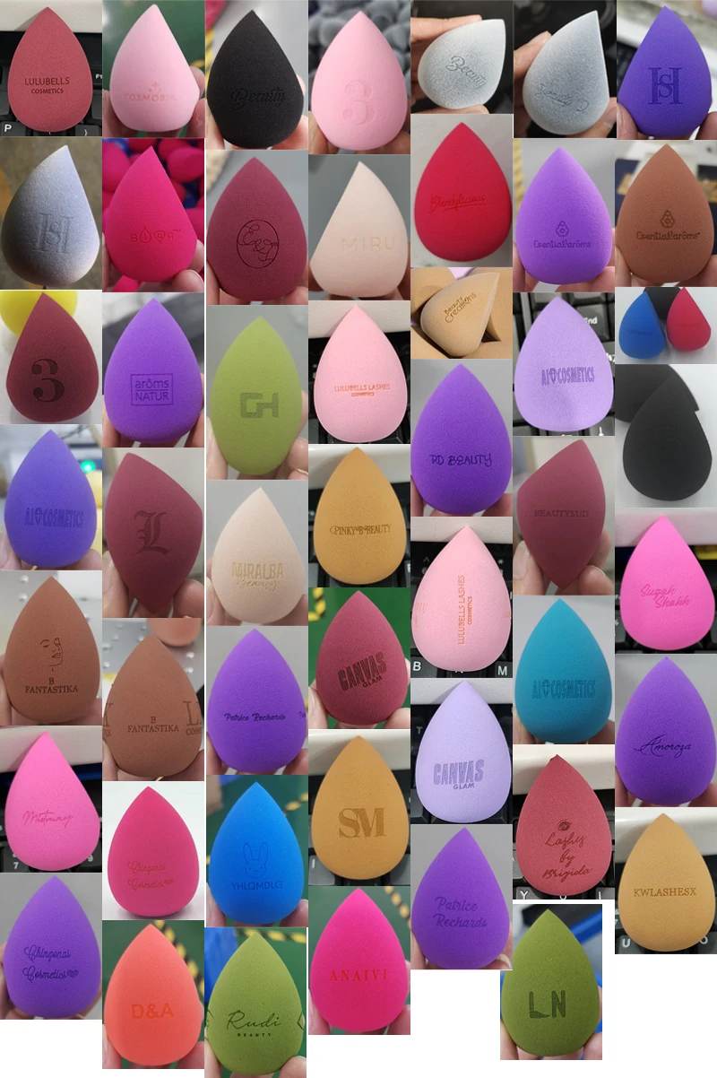 Amazon Top Seller Non- Latex Free Material Makeup Beauty Sponge With Private Label