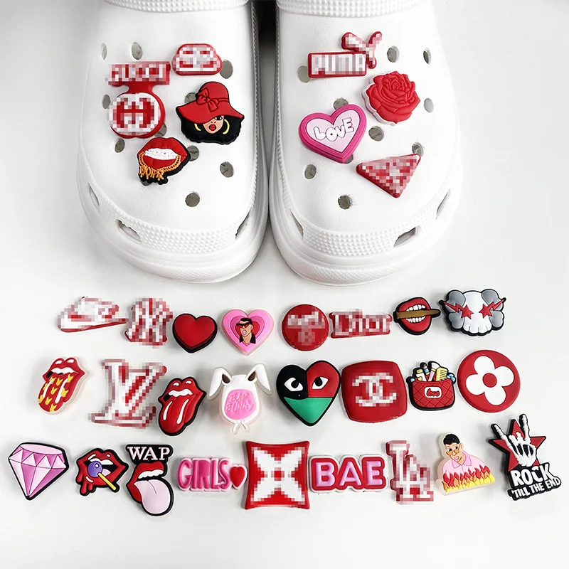 Designer Cheap Custom Luxury Charm Noctilucent badbunny karol G Soft PVC croc Shoe charms