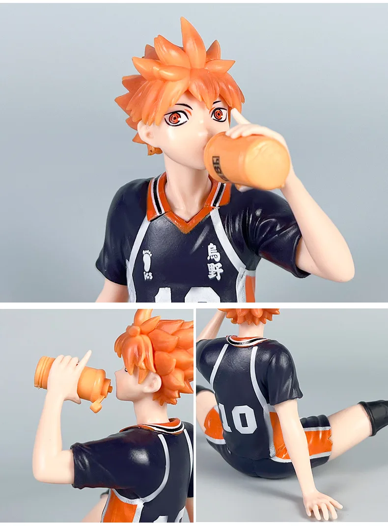 Volleyball junior figure Hinata Shoyo Kageyama Feixiong pressed bubble noodles palm doll model car chassis pendulum doll