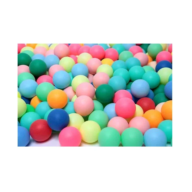 Cheap 2020 colorful logo ping pong ball plastic table tennis ball in bulk for promotion game decoration party
