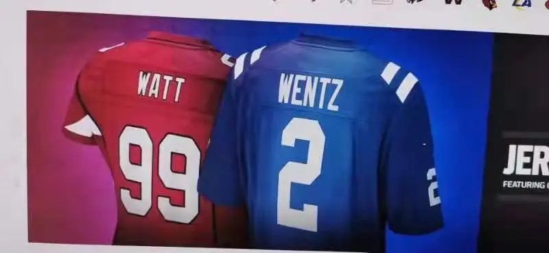 
Newest wholesale #2 Carson Wentz Indianapolis high quality sublimation football jersey 