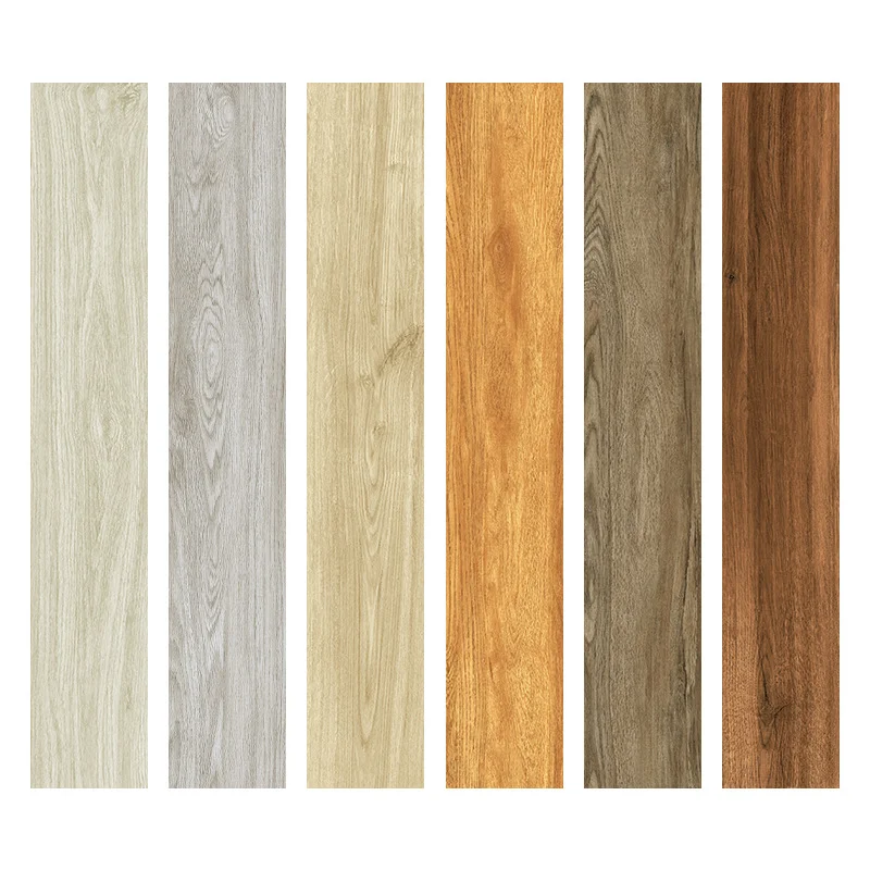 Wholesale by manufacturer quality solid wood texture 200*1000mm rhine wood soft ceramic tile