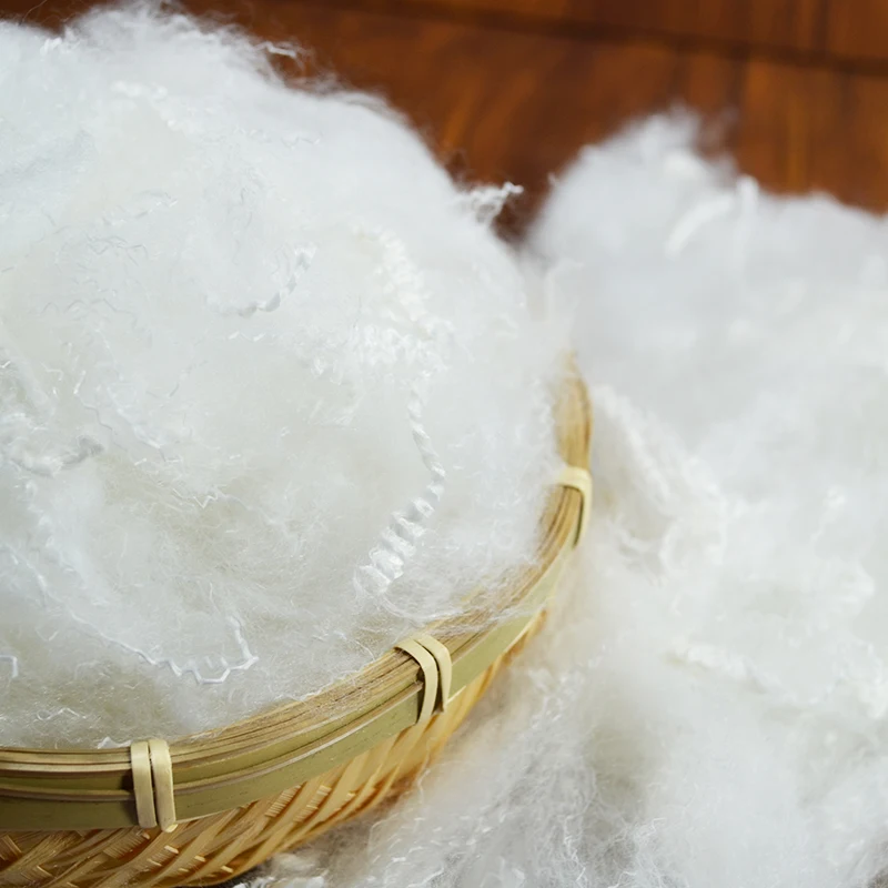 Solid Style and Non-Woven Fabric Spinning Use flat polyester staple fiber