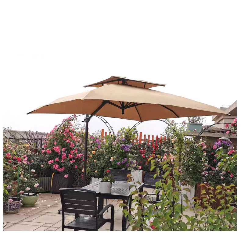 Best Sale Waterproof Restaurant  Aluminum Roma Patio Outdoor Market Parasols Big Garden Sun Umbrella