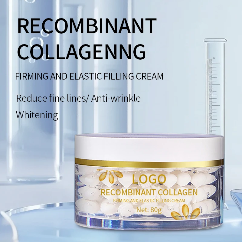 OEM Strong Dark Spot Cream Anti Wrinkle Whitening Pearl Beauty Face Recombinant Collagen Cream