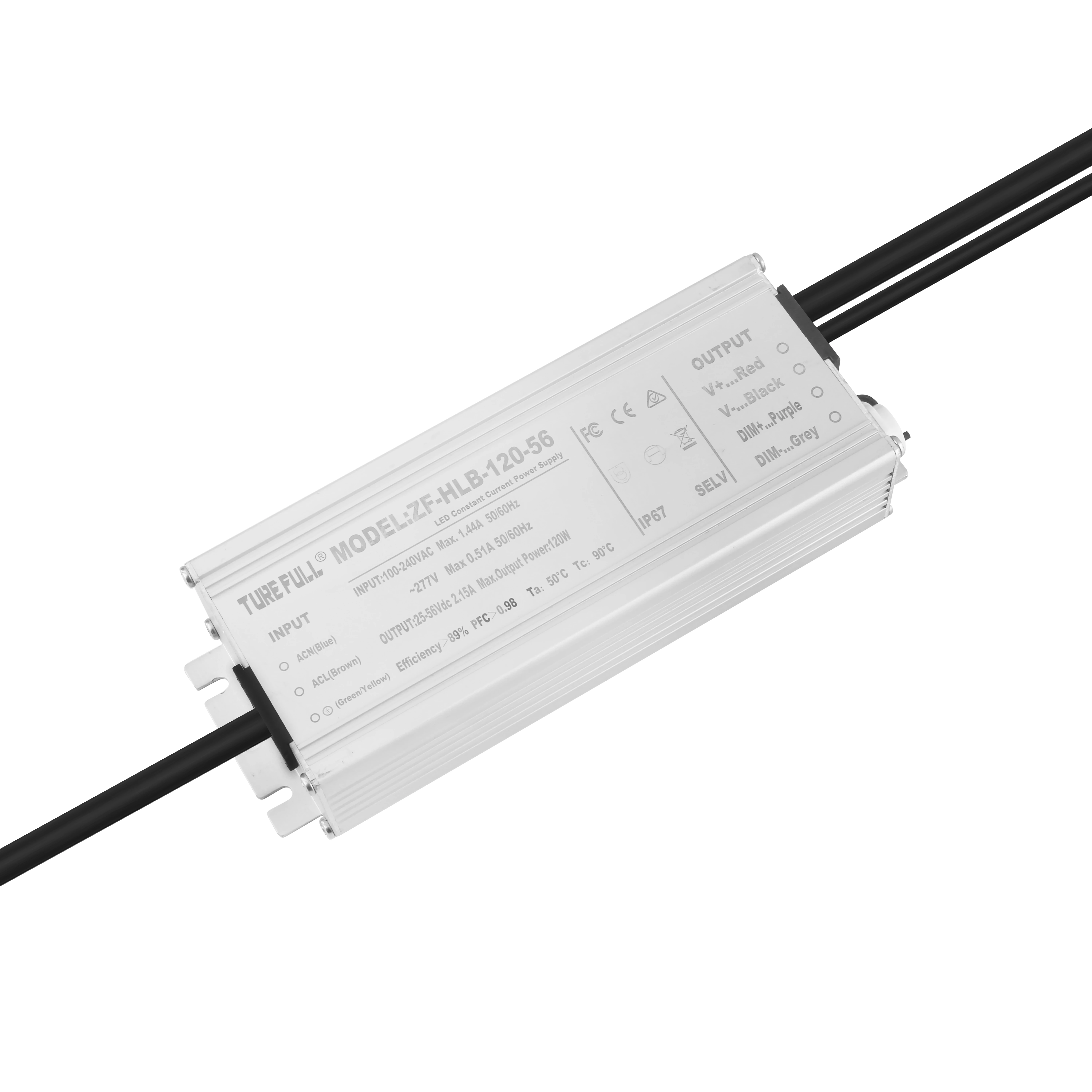 Truefull Original 50W to 1000W LED Drivers Waterproof 12V & 24V Dimming Driver with Global Certificates