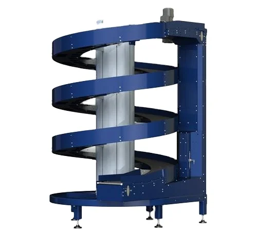 Plastic plate chain sprial conveyor     Vertical conveyor Spiral Lift conveyor