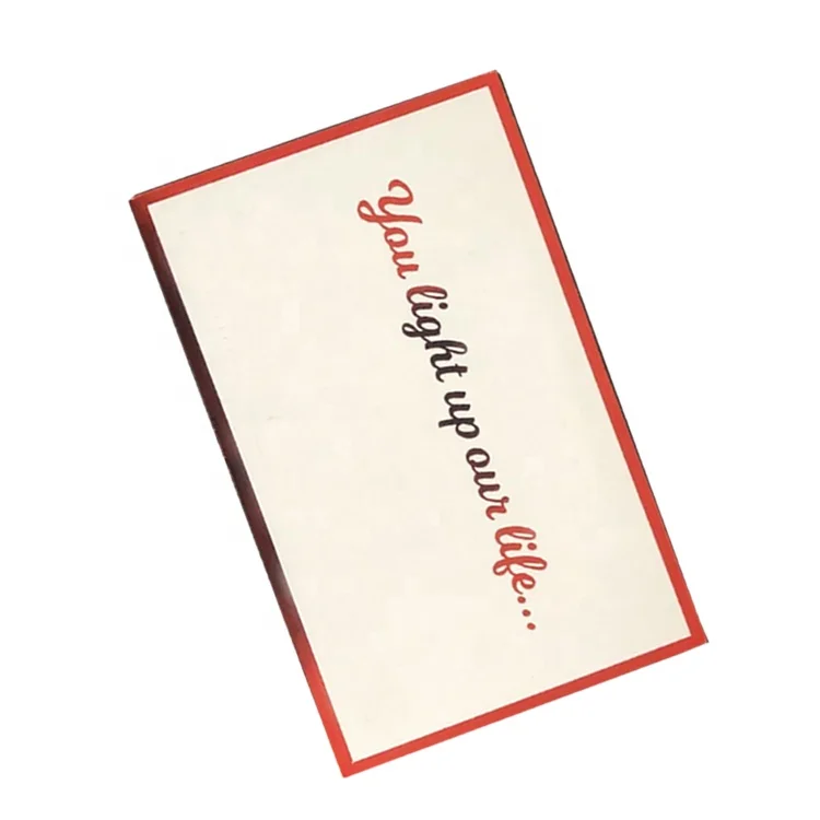 Fashion design factory price 200g art paper customized Custom Printed Gift Certificates