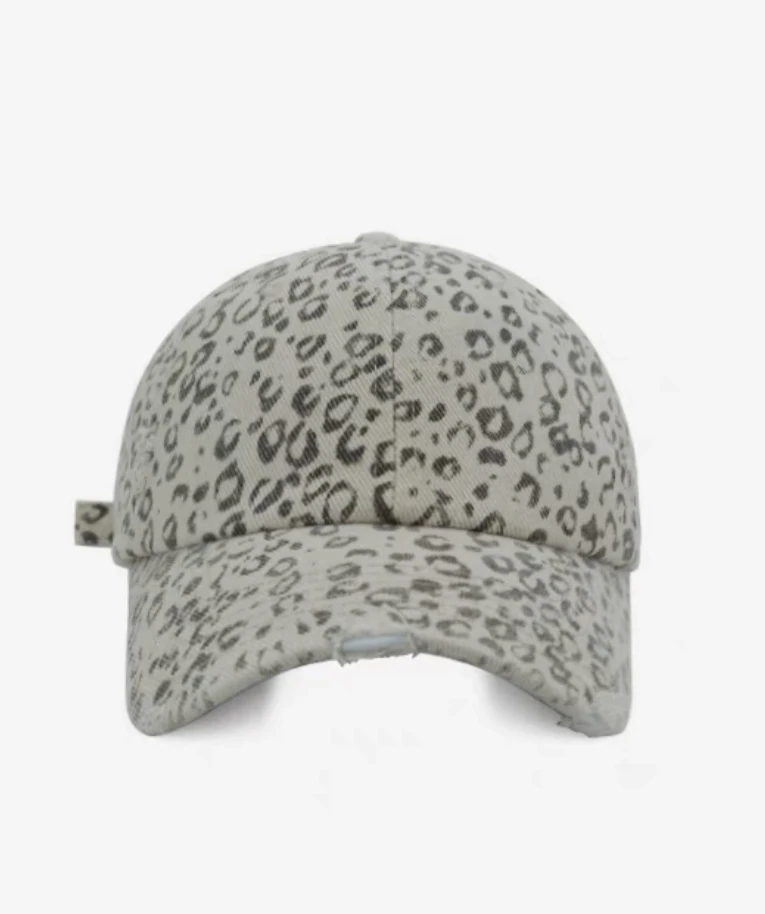 wholesale 6 Panel Multicolor 100% cotton baseball hats custom Unstructured Dad Hats Leopard Print Propeller Hats