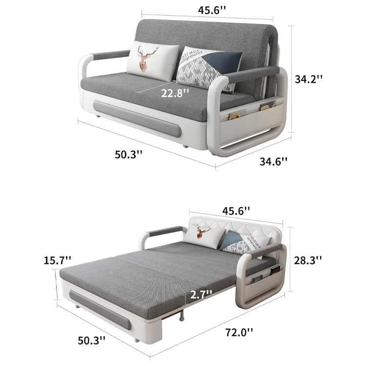 Sofa Bed 3 Seater China Sofa Bed With Backrest Movable 360