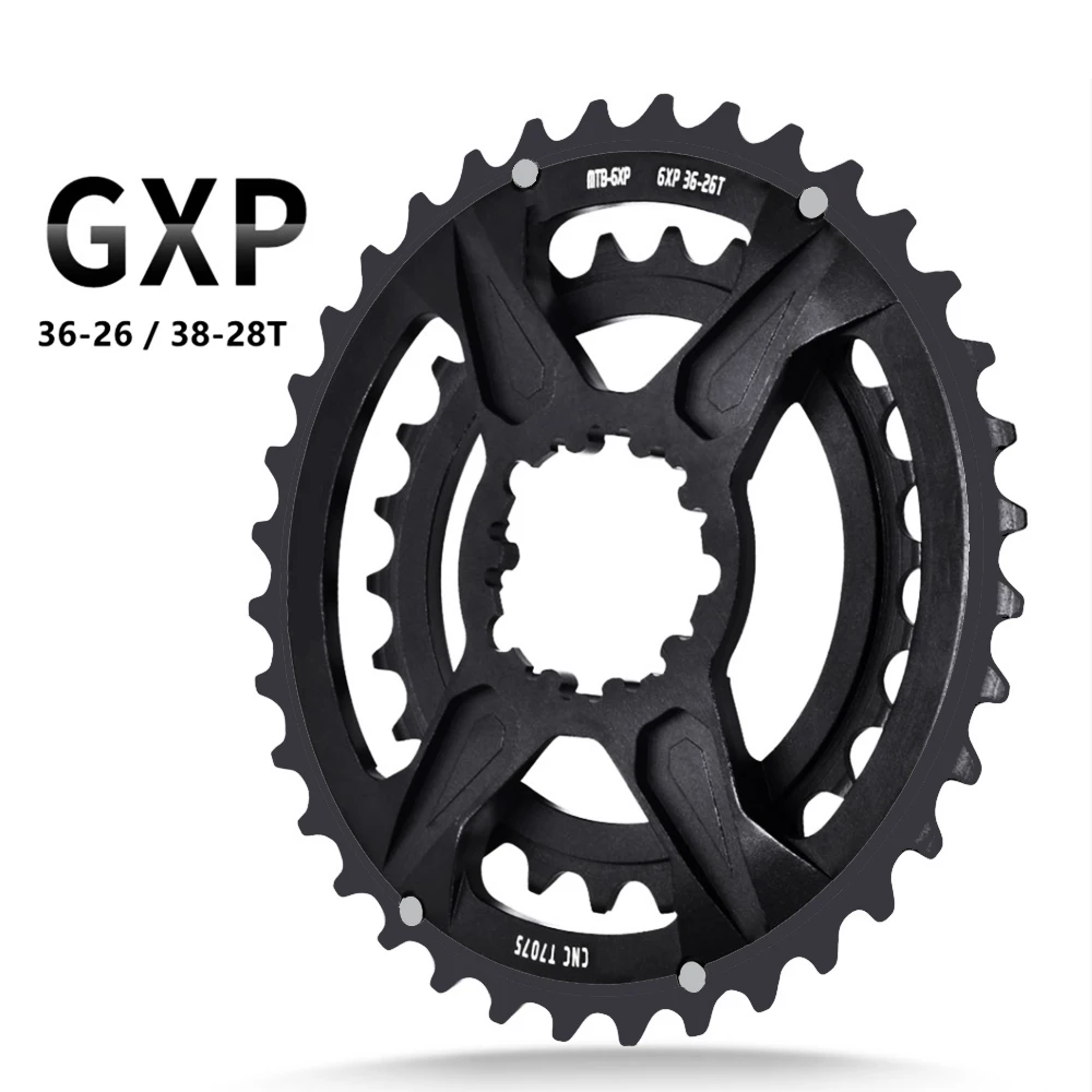 Direct-mounted Double-disc Mountain Bike Variable speed GXP disc ultralight tooth bike chainwheel