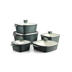 High Quality Aluminum Non Stick Cooking Pot And Pans Set Kitchen Soup Pot Stock Pot Set Cookware Sets