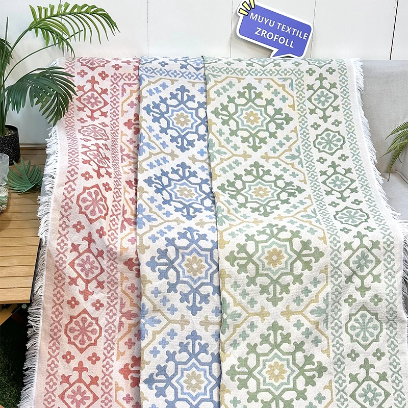 Home textile supplies home jacquard woven blanket custom tapestry blanket blankets & throws