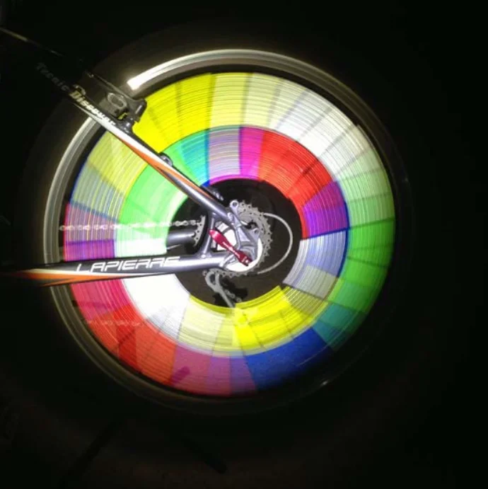 DIY Cycling Reflector Reflective Pipe Bicycle Bike Wheel Spokes Reflective Sticker Tube Warning