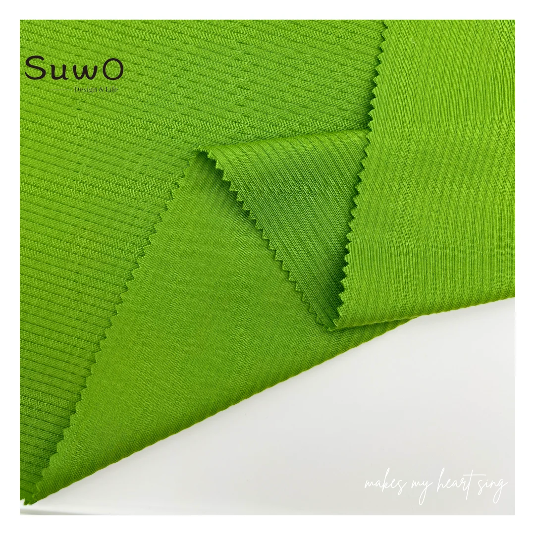 Dyed stripe 52% viscose fabric knitted spandex stretch Fashion for men women Sportswear t shirts cotton dresses