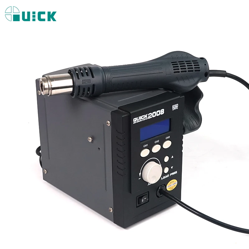 QUICK 2008 hot air gun hot air gun desoldering station welding equipment BGA rework station for repair and welding work
