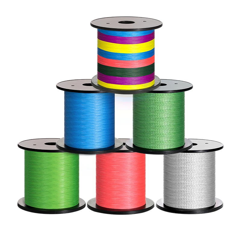 Hot Sale 8 Strand 100m 300m 500m 1000m Super White Braid Fishing Tackle Fishing Line