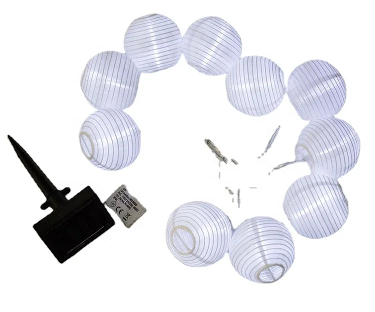 Outdoor garden park christmas decorative led lantern string solar light