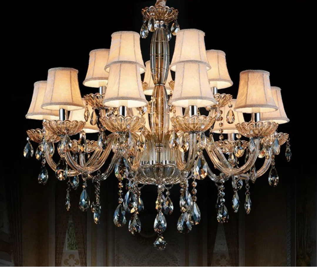 DLL luluxury chandelier pendant light lampshade chandaria light chandelier for dinning light crystal chandelier