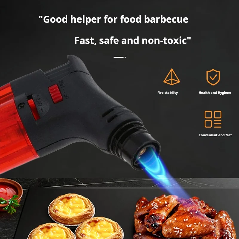Windproof  torch lighter Inflatable fire gun directly into cigar spray gun high temperature butane fire gun igniter