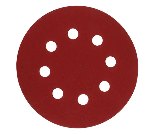 5 Inch  40#  sandpaper disc with 8 holes Sanding paper Disc Abrasive Paper  Long-lasting
