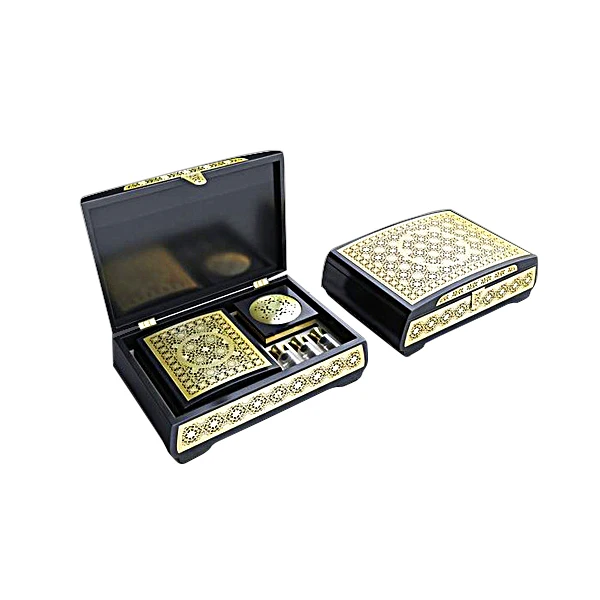 Factory Wholesale Custom Packing Box Mdf Perfume Wooden Boxes With Oil Bottle Slots