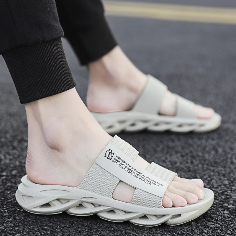 Flat Double Adjustable Buckle Straps EVA and Outdoor Slippers Slides Sandals Open Toe Waterproof Hot Selling Mens Fashion